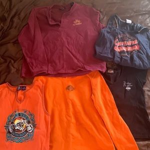 Bundle of women’s Harley shirts + 1 Bike Week shirt.